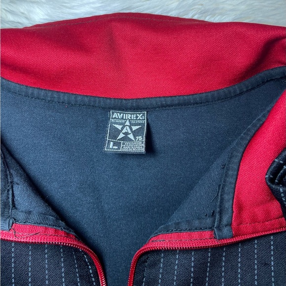 Avirex Pinstripe Track Jacket - Picture 5 of 9